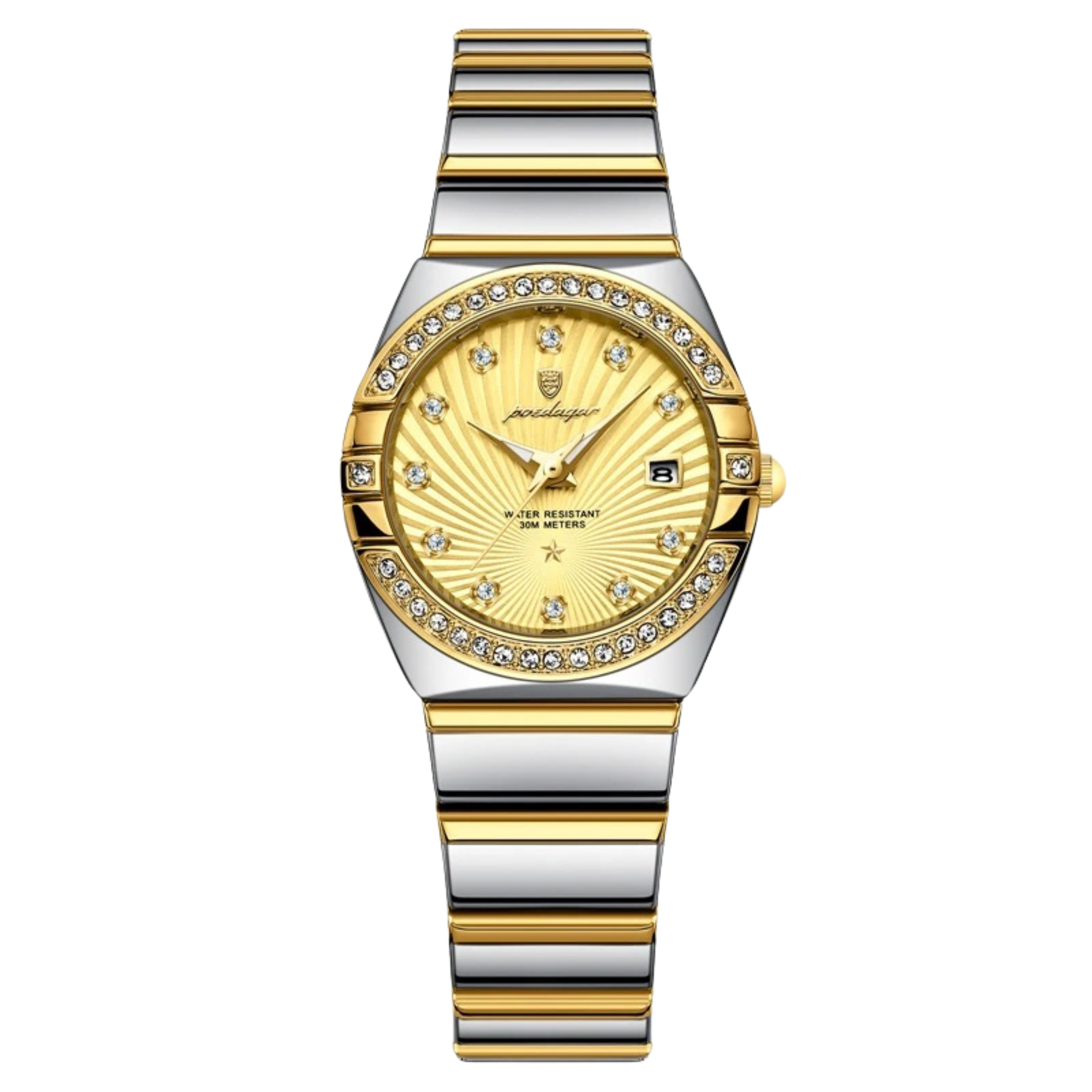 ✨ Montre Poedagar Luxury Lady : L'Élégance de l'Or Rose et l'Éclat des Diamants à votre Poignet !