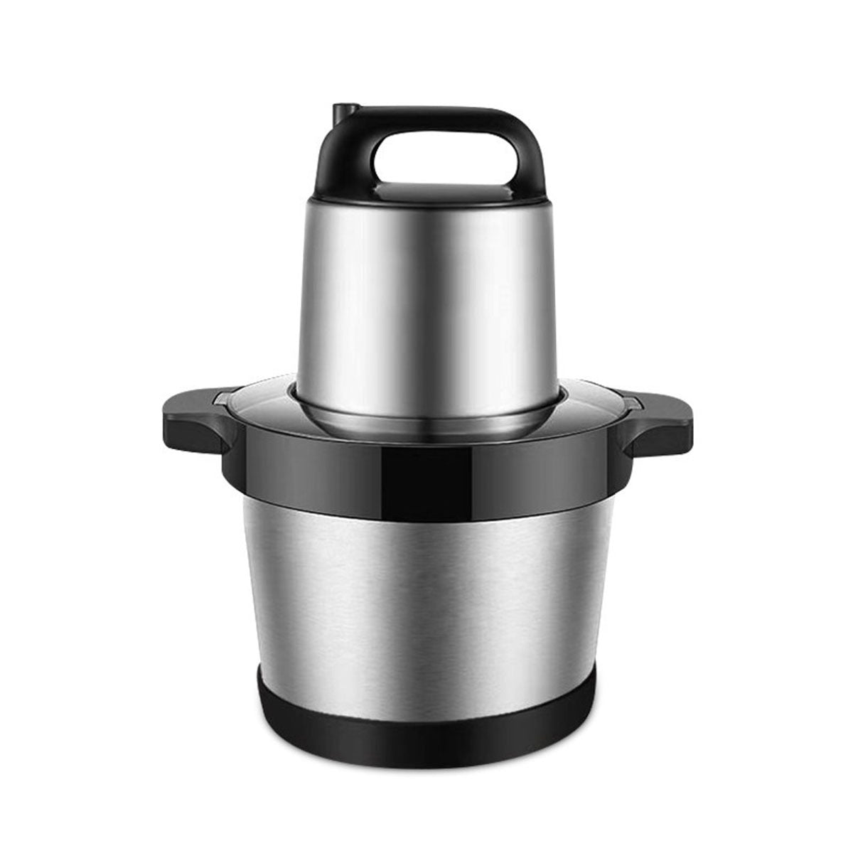 🥩 Hachoir & Mixeur Pro 6L Inox : La Puissance 3-en-1 (Secteur, USB & Piles)