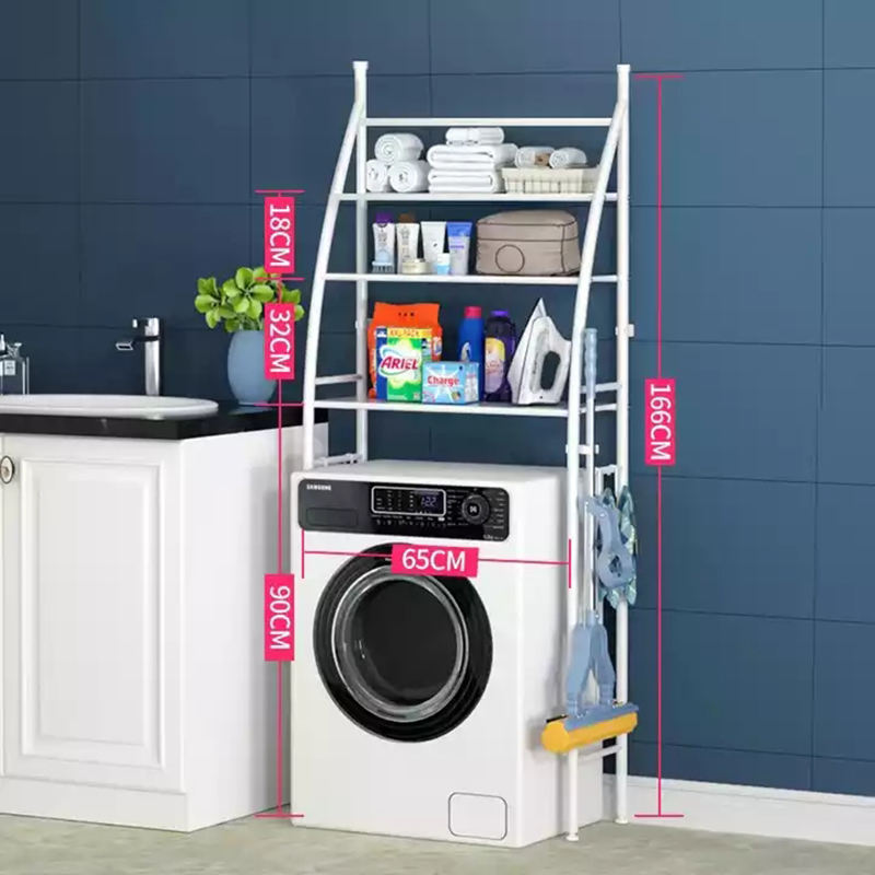 🚽🧺 Étagère Gain de Place 3 Niveaux : La Solution Idéale pour WC & Machine à Laver !