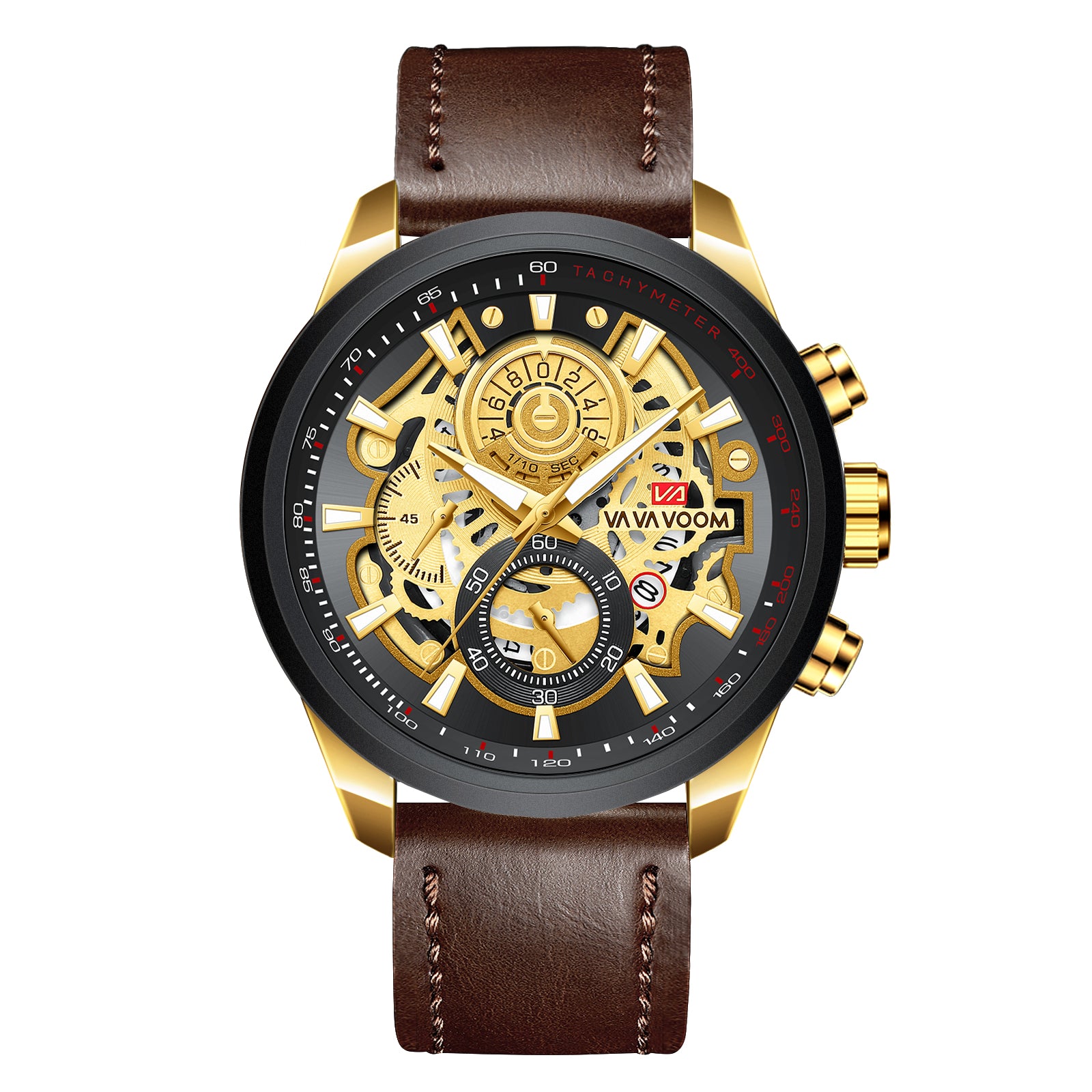 Montre Homme "Squelette" Business : Design Évidé Audacieux et Élégance du Cuir