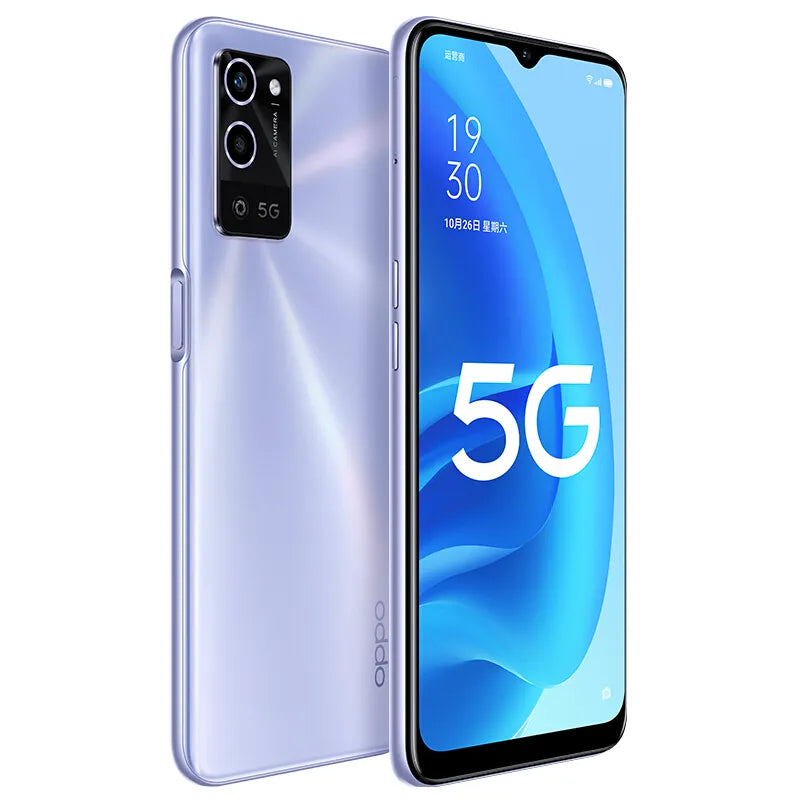 OPPO A55s 5G Deux SIM, RAM 12Go, Stockage 256Go,Ecran 6,5"FHD, Batterie 5000mah, Face ID & Empreintes Digitales