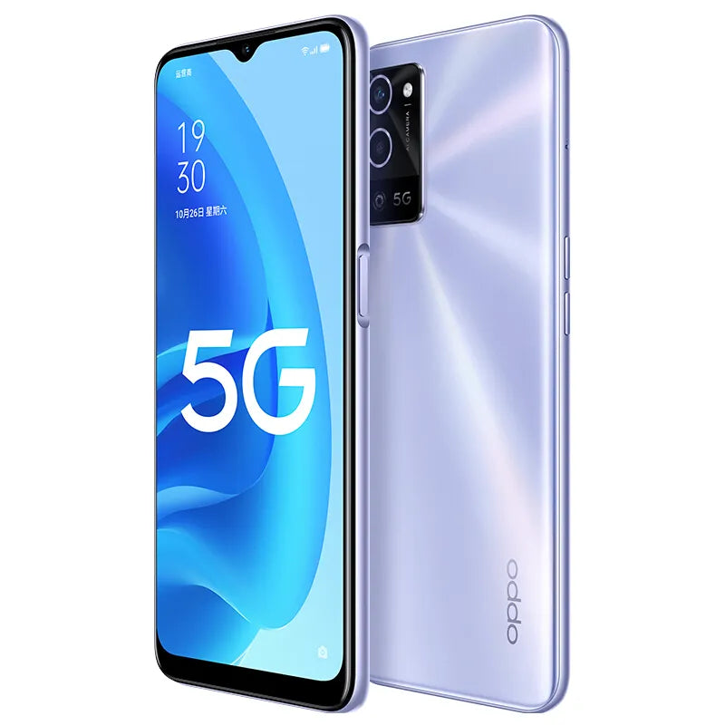 OPPO A55s 5G Deux SIM, RAM 12Go, Stockage 256Go,Ecran 6,5"FHD, Batterie 5000mah, Face ID & Empreintes Digitales