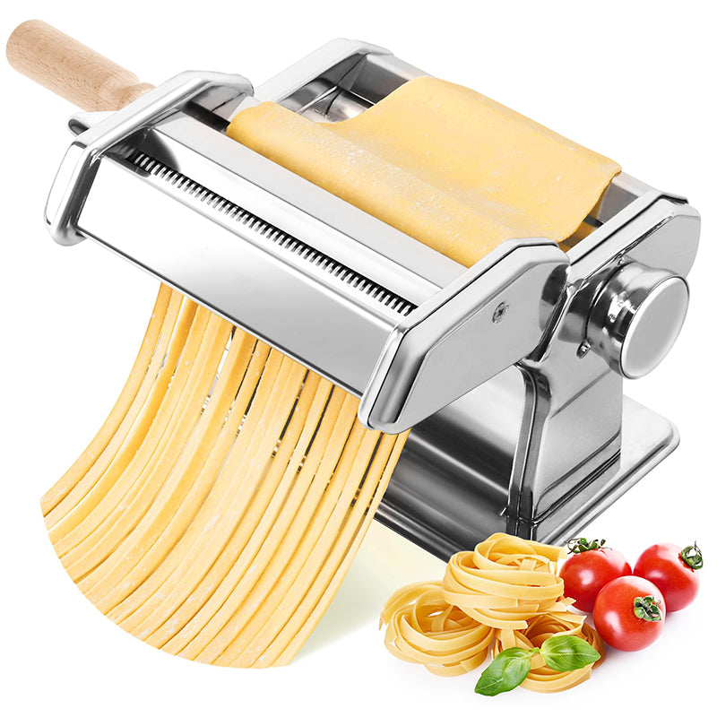 🍝 Machine à Pâtes Manuelle en Inox : Le Secret du "Fait Maison" pour vos Nouilles & Raviolis !