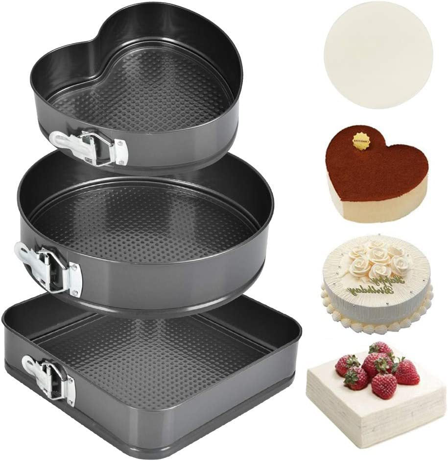 🎂 Pack Master de 3 Moules à Charnière : Réussissez tous vos Gâteaux comme un Pro !
