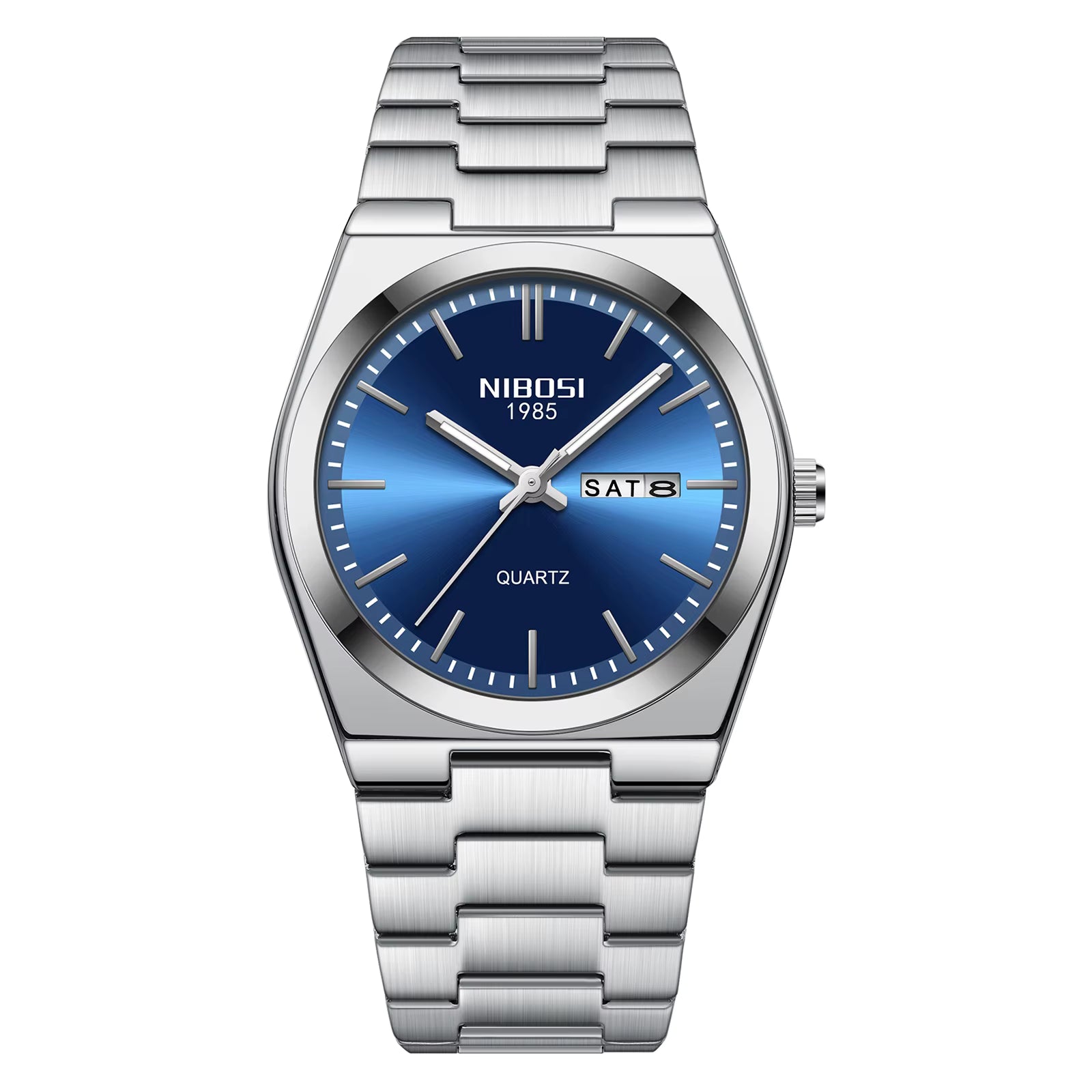Montre de Luxe – Acier Inoxydable, Lumineuse & Waterproof