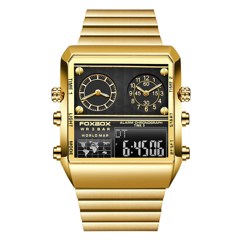 Montre de luxe LIGE FOXBOX : L'Alliance Ultime du Numérique et de l'Élégance Robuste