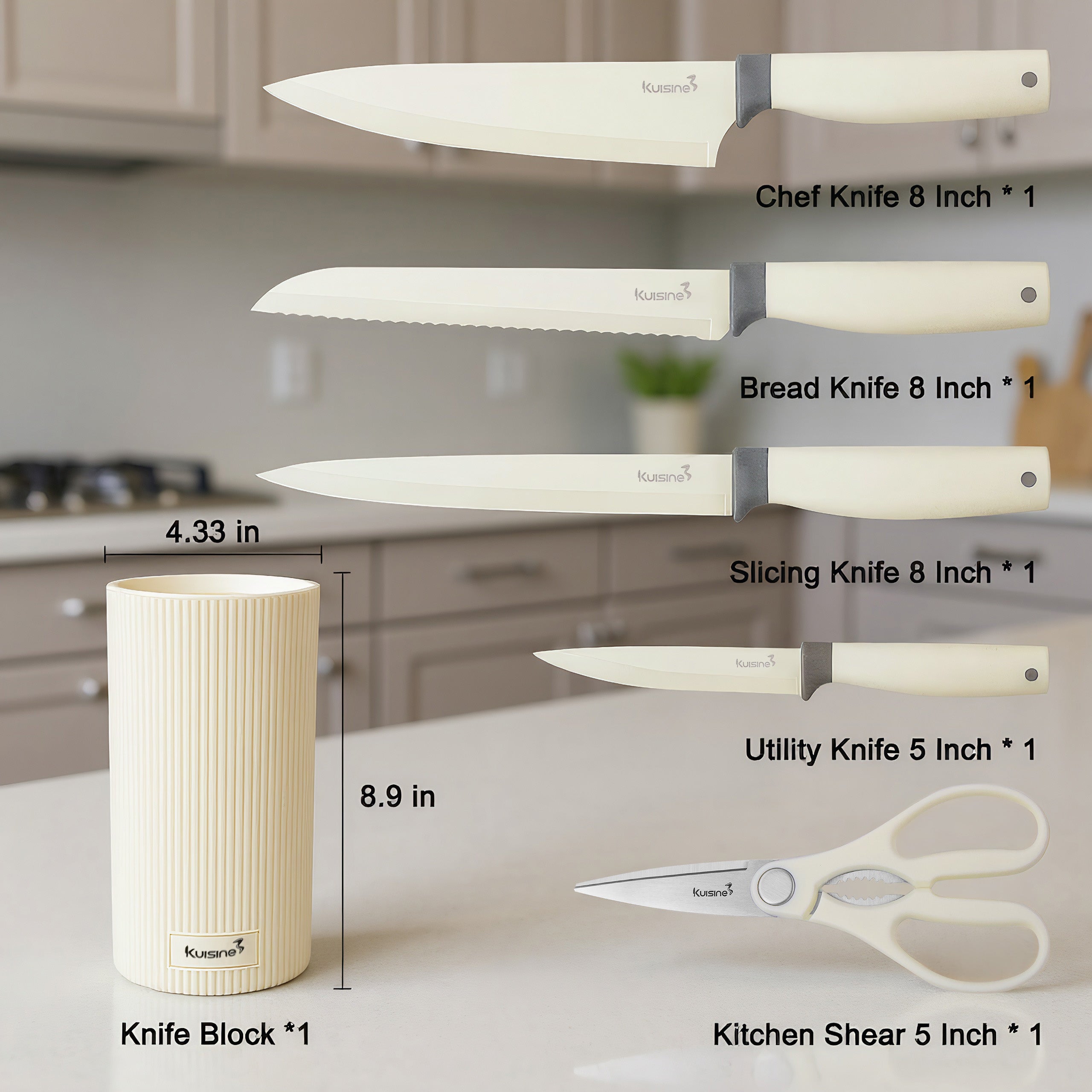 🔪 Set de 6 Couteaux Premium "Kuisine" : La Précision du Chef dans votre Cuisine !