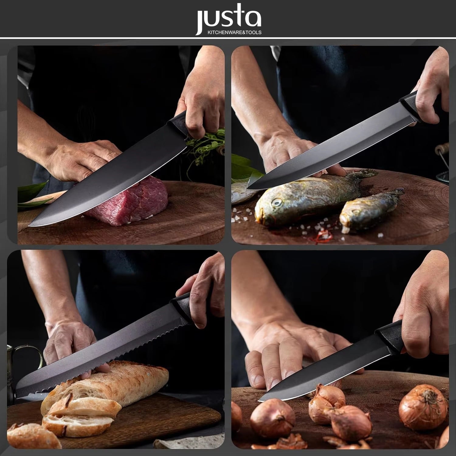 🔪 Set de 6 Couteaux Premium "Kuisine" : La Précision du Chef dans votre Cuisine !