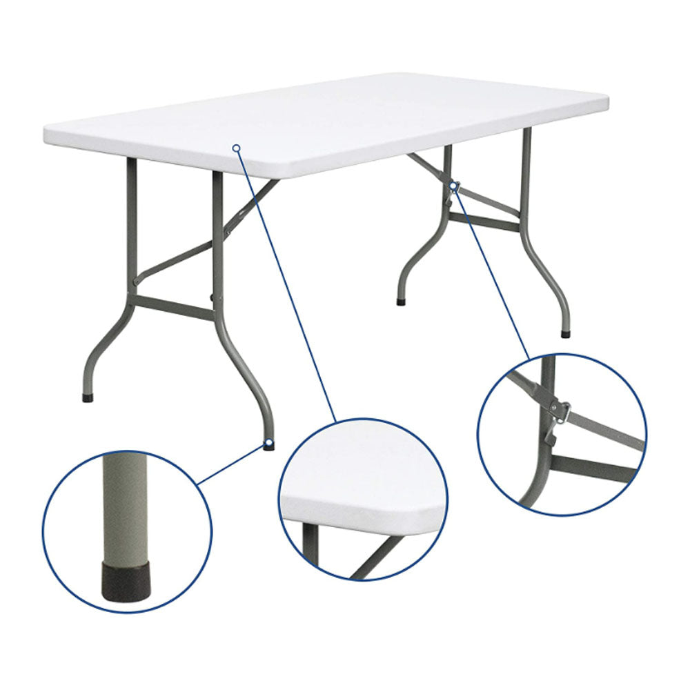 Grande Table de Réception 180cm : Confort 8 Places pour Mariages & Événements !