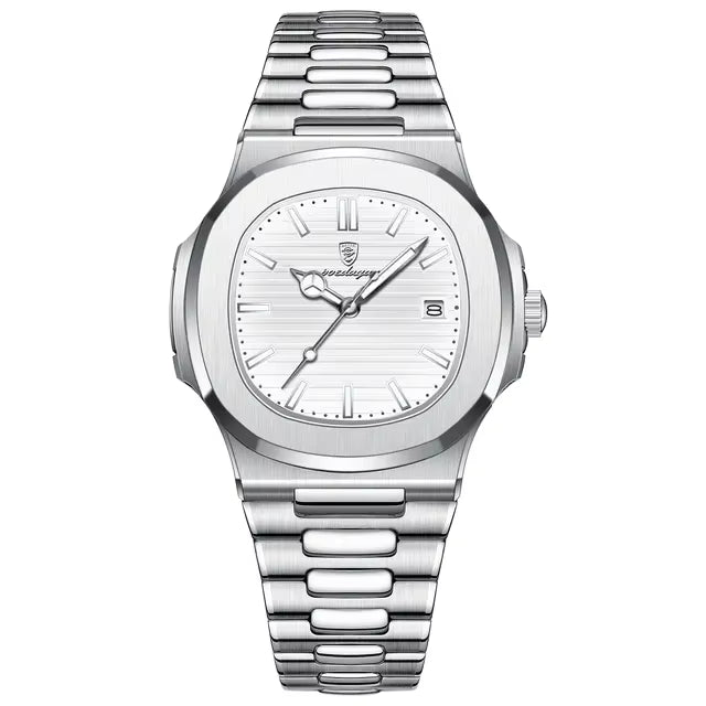 Montre de Luxe POEDAGAR 613 – L'Élégance de l'Acier Inoxydable pour Homme