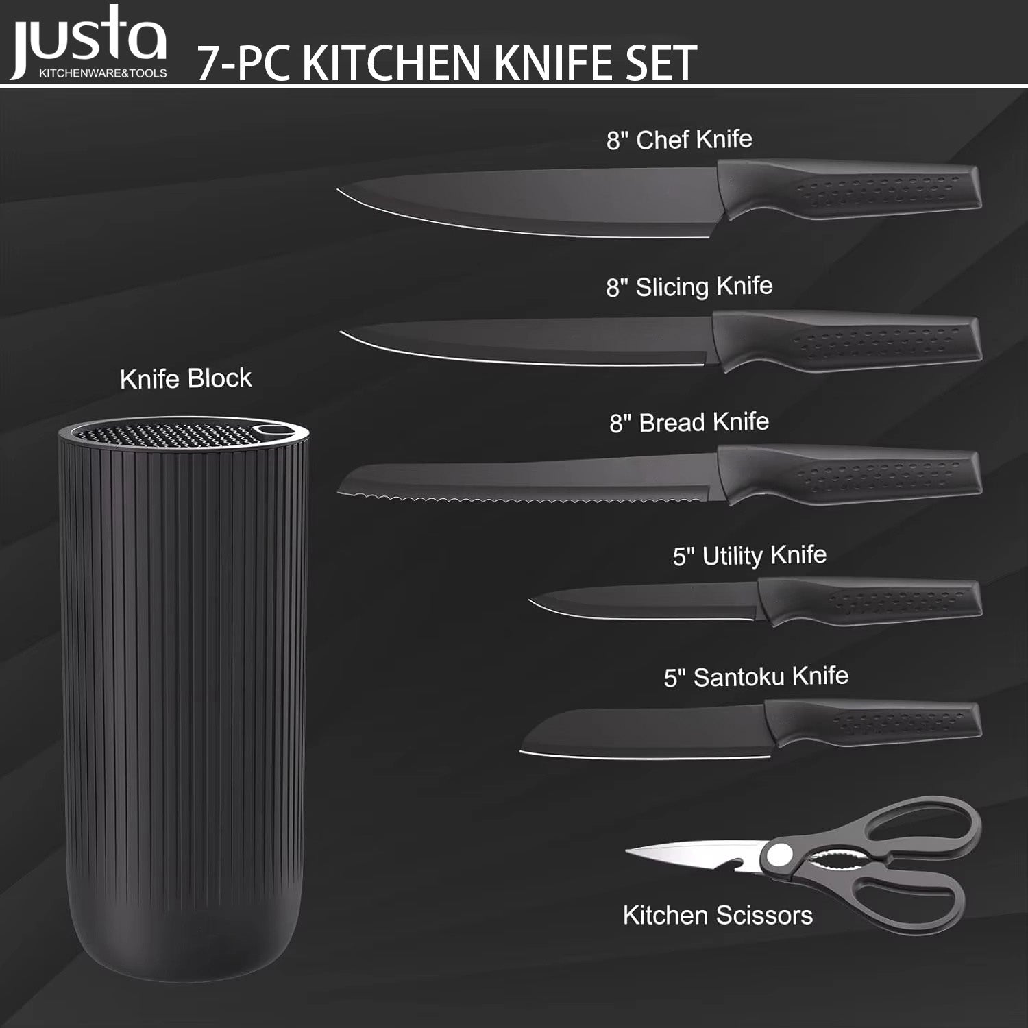 🔪 Set de 6 Couteaux Premium "Kuisine" : La Précision du Chef dans votre Cuisine !