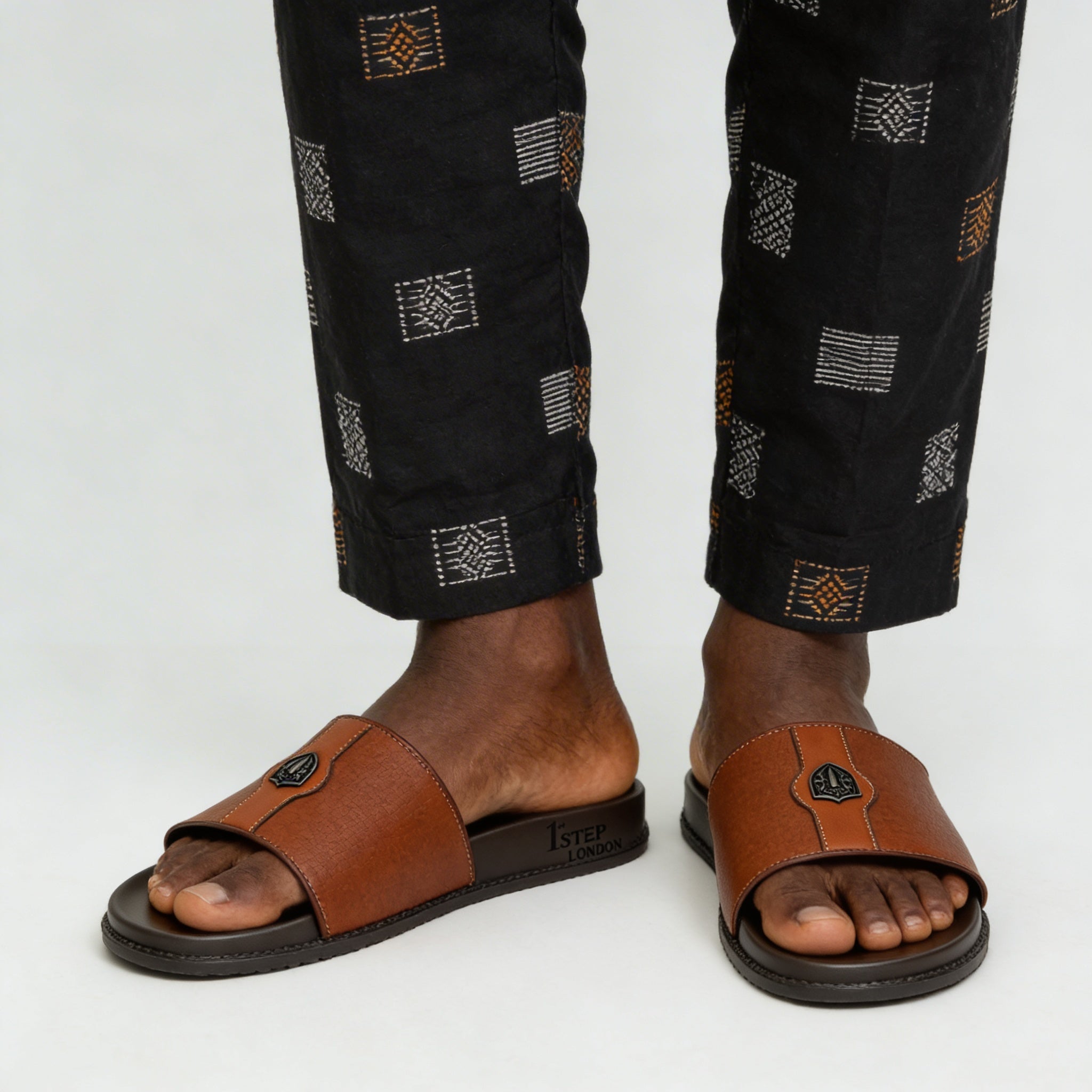 Chaussures Premium orthopédiques en cuir ADL123 BROWN