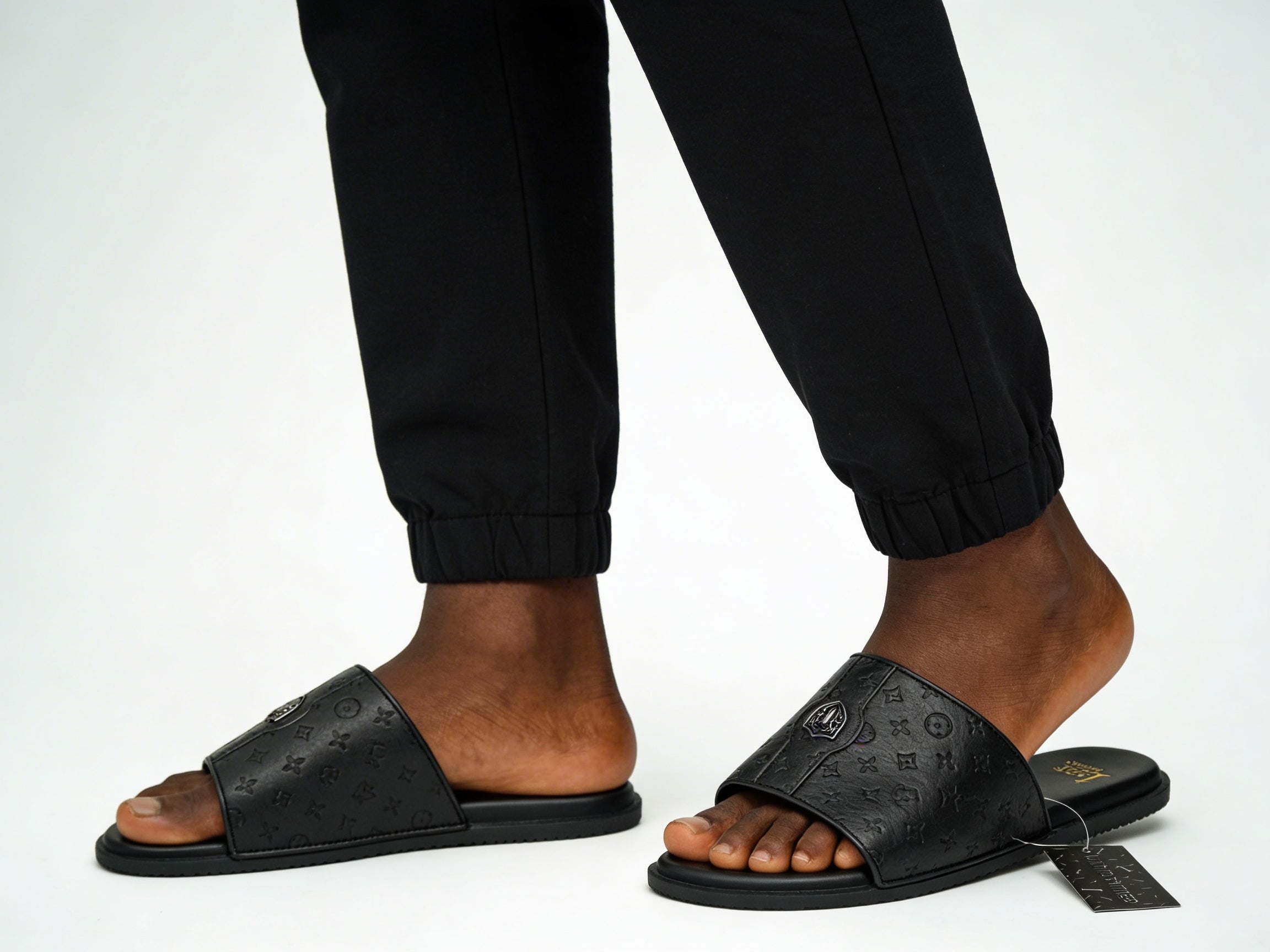 Chaussures Premium orthopédiques en cuir 100% PR7722 NOIR