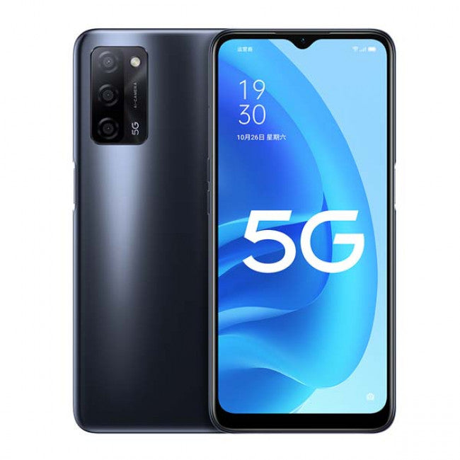 OPPO A55s 5G Deux SIM, RAM 12Go, Stockage 256Go,Ecran 6,5"FHD, Batterie 5000mah, Face ID & Empreintes Digitales