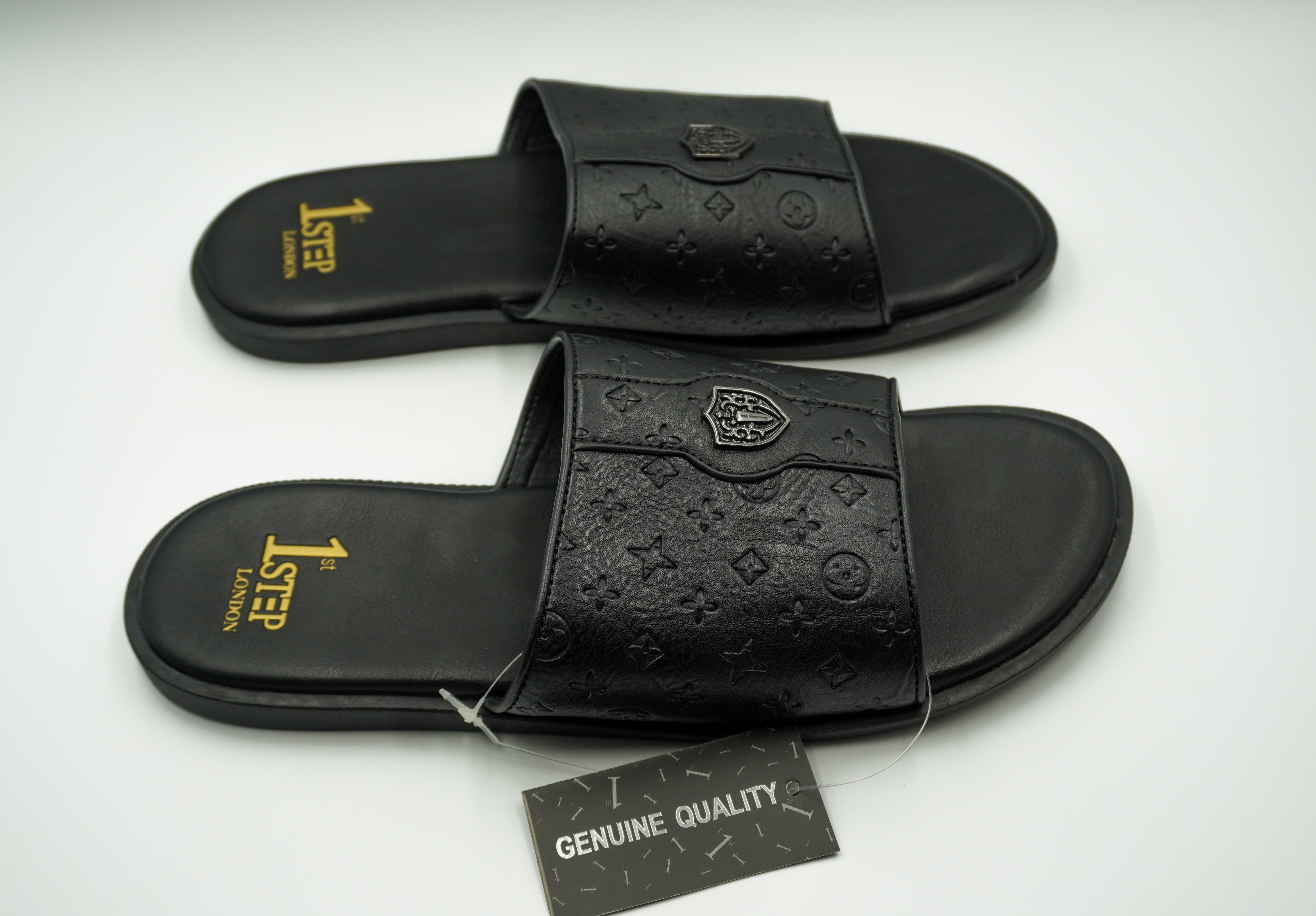 Chaussures orthopédiques en cuir PR7722 NOIR