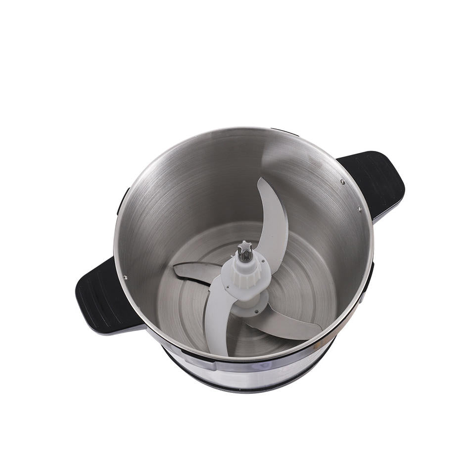 🥩 Hachoir & Mixeur Pro 6L Inox : La Puissance 3-en-1 (Secteur, USB & Piles)