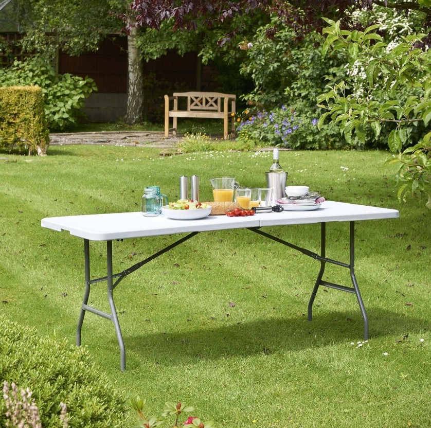 Grande Table de Réception 180cm : Confort 8 Places pour Mariages & Événements !