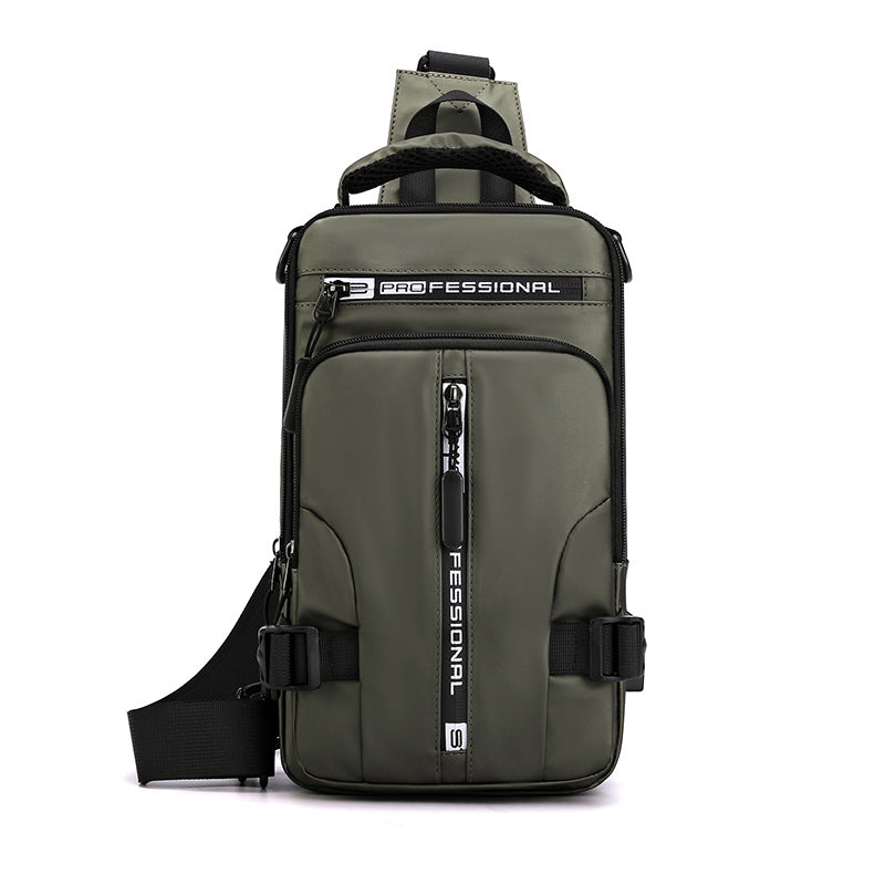 Sac à Bandoulière Multifonction Homme 2026 – Charge USB Intégrée, Nylon Imperméable, Sac à Dos & Sac Banane