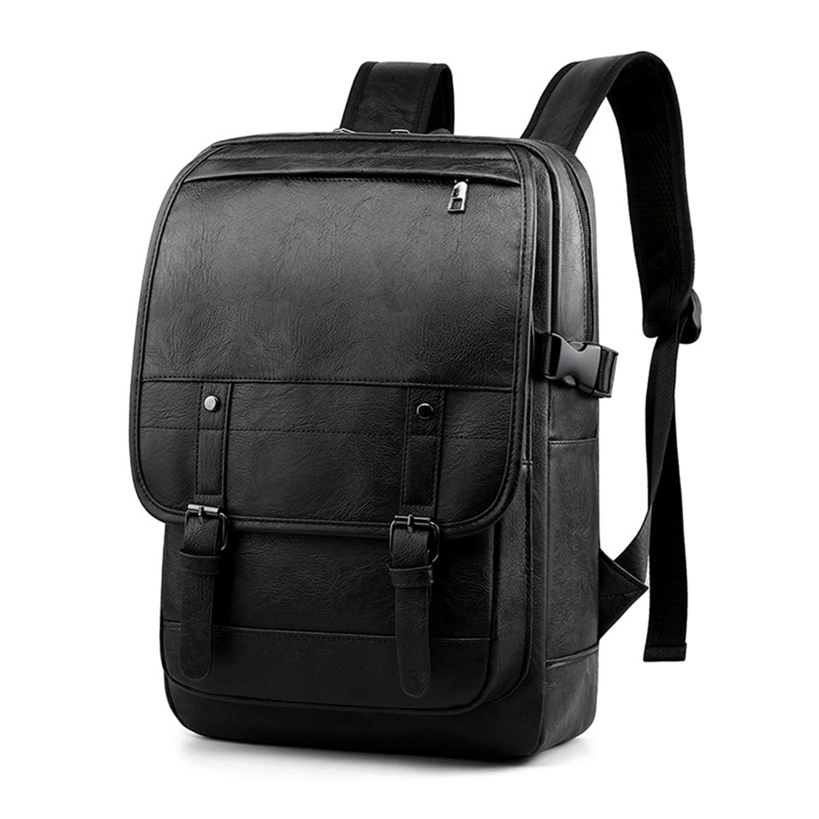 SAC A DOS PREMIUM EN CUIR NOIR