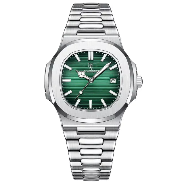Montre de Luxe POEDAGAR 613 – L'Élégance de l'Acier Inoxydable pour Homme