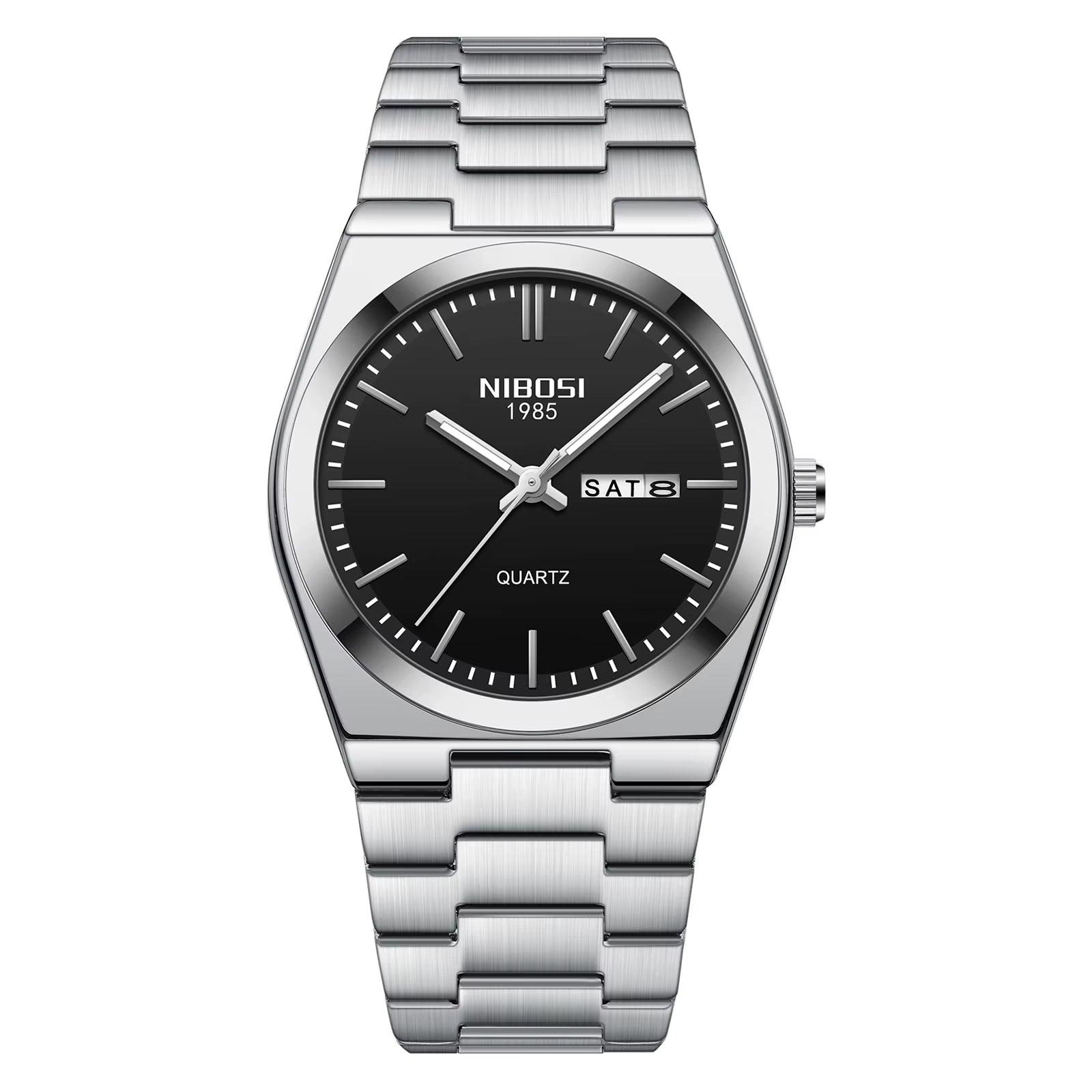 Montre de Luxe – Acier Inoxydable, Lumineuse & Waterproof