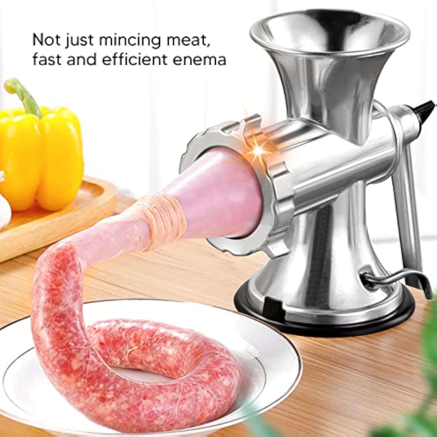 🥩 Hachoir 2-en-1 "YS Kitchen" : Préparez votre Viande Hachée et vos Saucisses à la Maison !