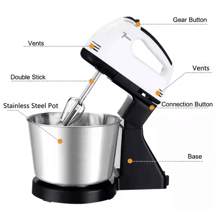🧁 Pétrin Électrique "Classic" : Réussissez vos Pâtes et Crèmes en un Tour de Main !