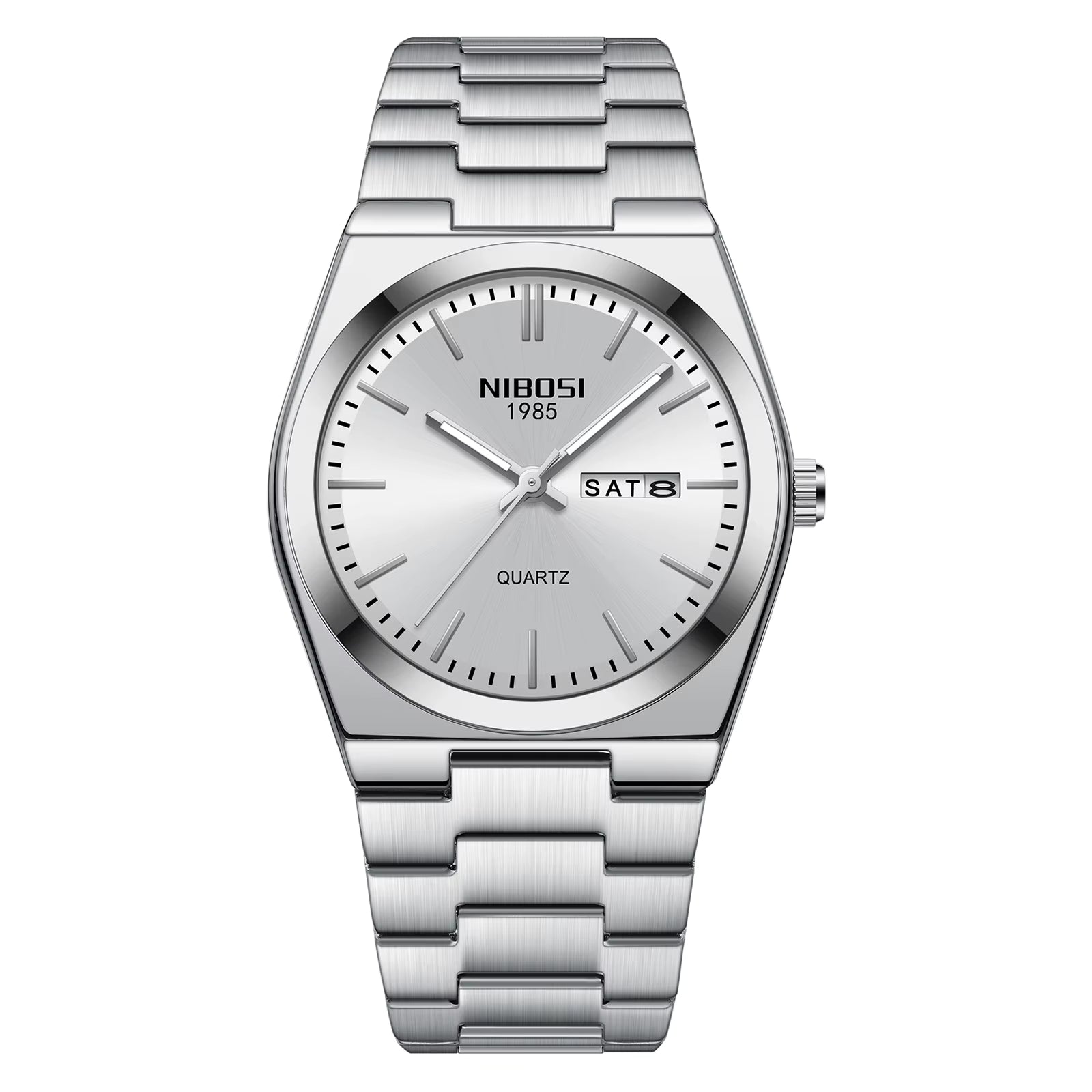 Montre de Luxe – Acier Inoxydable, Lumineuse & Waterproof