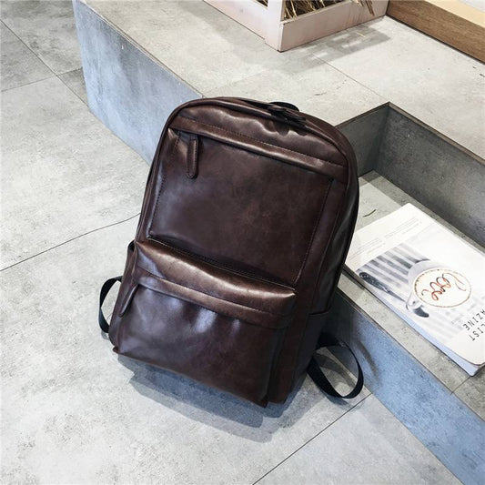 SAC A DOS EN CUIR MARRON